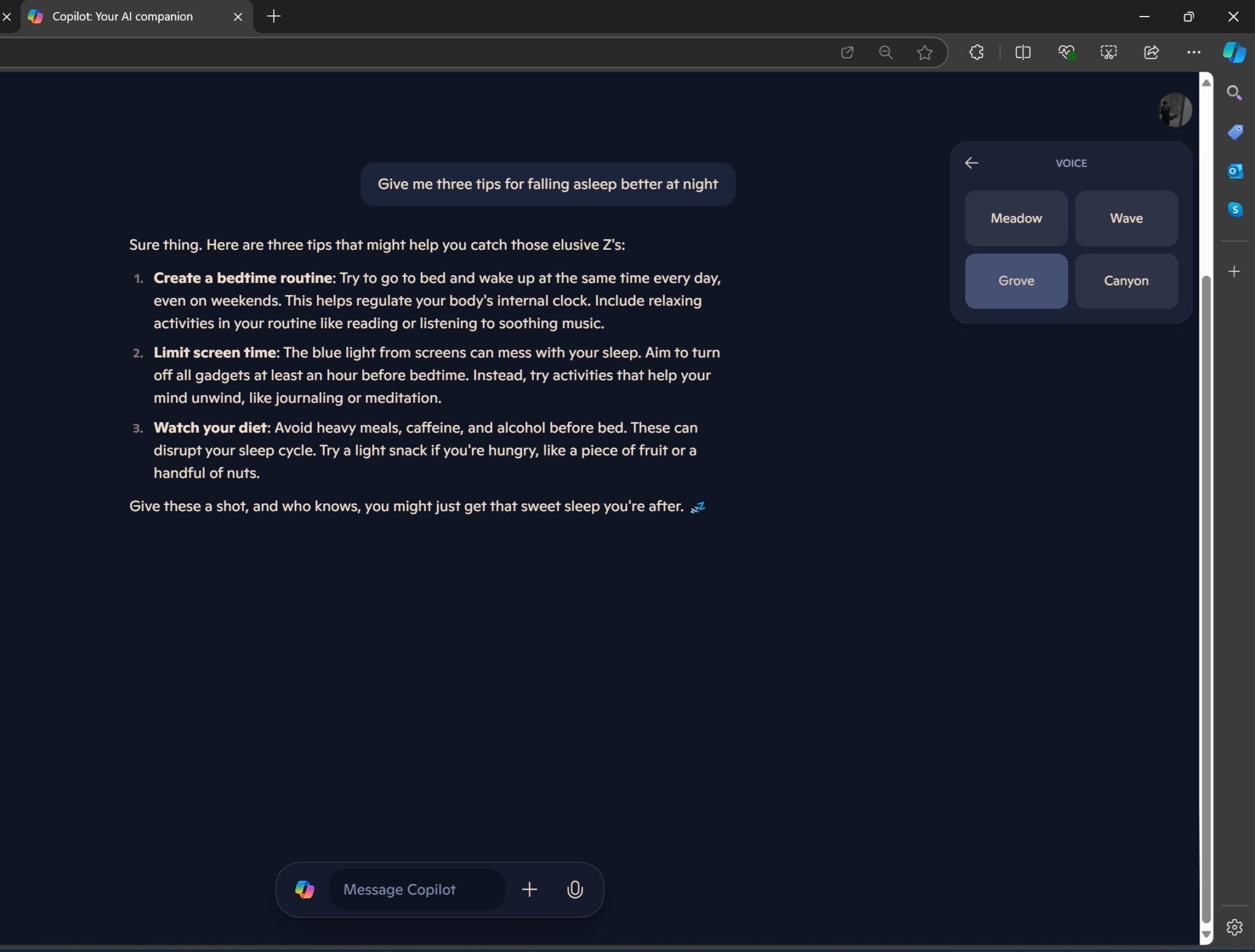 微软 Copilot 变身新闻主播:时长 4 分钟、4 种语音,AI 网罗热点和用户偏好信息 微软 Copilot 变身新闻主播:时长 4 分钟、4 种语音,AI 网罗热点和用户偏好信息
