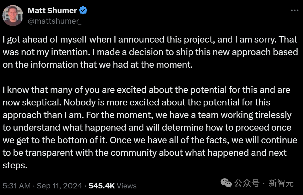 「世界开源新王」Reflection 70B 跌落神坛?重测跑分暴跌实锤造假 「世界开源新王」Reflection 70B 跌落神坛?重测跑分暴跌实锤造假