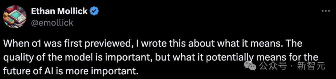 沃顿商学院教授对 o1 的分析:能力仍显短板,「人机协同智能」或成 AGI 最大挑战 沃顿商学院教授发文解析 o1:能力仍有短板,「人机协同智能」或成 AGI 最重要难题