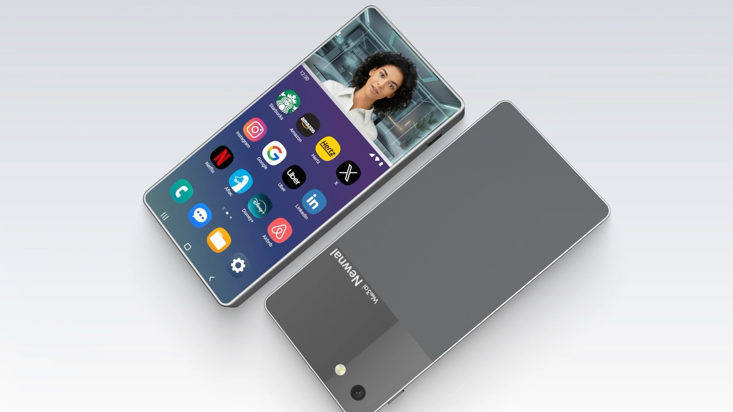 韩国 Newnal 公司推出独特形态“AI 手机”:上下双屏设计,顶屏内置专属数字化身 韩国 Newnal 公司推出独特形态“AI 手机”:上下双屏设计,顶屏内置专属数字化身