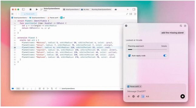 OpenAI更新macOS版ChatGPT,可在Xcode等IDE中直接编辑代码 OpenAI 更新 macOS 版 ChatGPT,可在 Xcode 等 IDE 中直接编辑代码