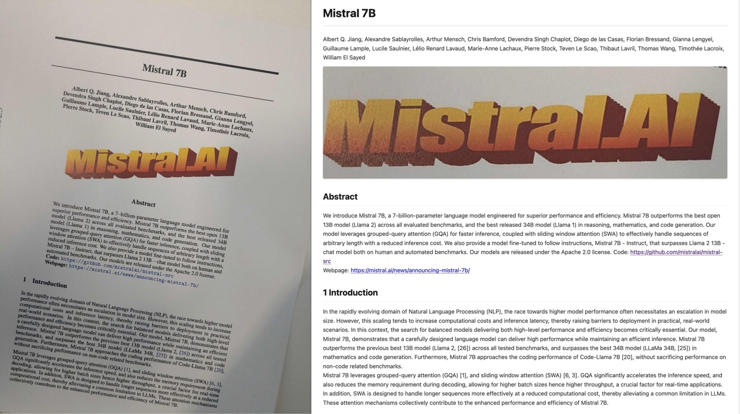 Mistral AI 推出 Mistral OCR API：宣称最快最准光学字符识别，千页 1 美元