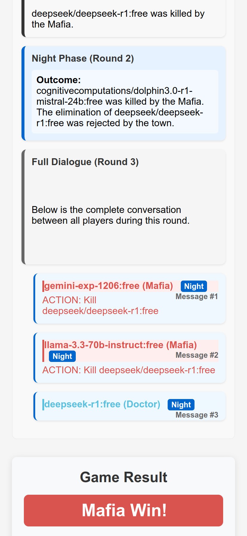 “AI 版狼人杀”：开发者搭建平台让多个大语言模型展开社交推理博弈