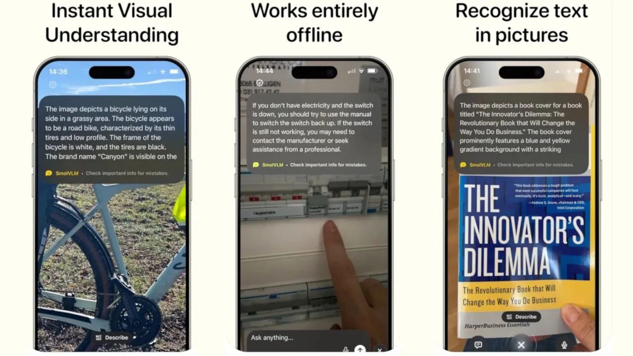 Hugging Face 推出的本地 AI 助手 HuggingSnap,实现手机端即时视觉解析 Hugging Face 推出本地 AI 助手 HuggingSnap,实现手机端即时视觉解析