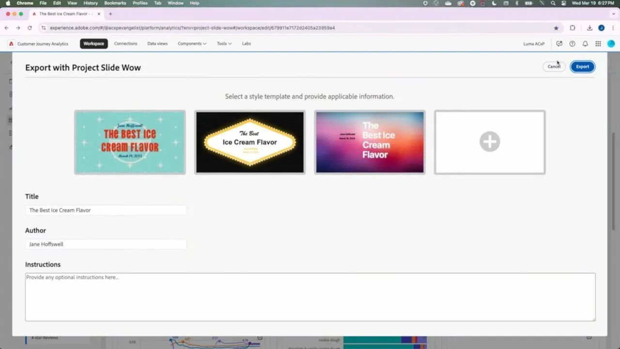 Adobe 推出“数据讲故事”利器 Project Slide Wow:AI 自动转换企业数据至精美 PPT Adobe 推出“数据讲故事”利器 Project Slide Wow:AI 自动转换企业数据至精美 PPT