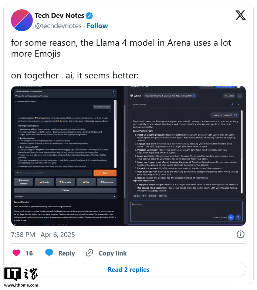 Meta 新旗舰 AI 模型 Llama 4 Maverick 测试成绩遭质疑，被指针对性优化