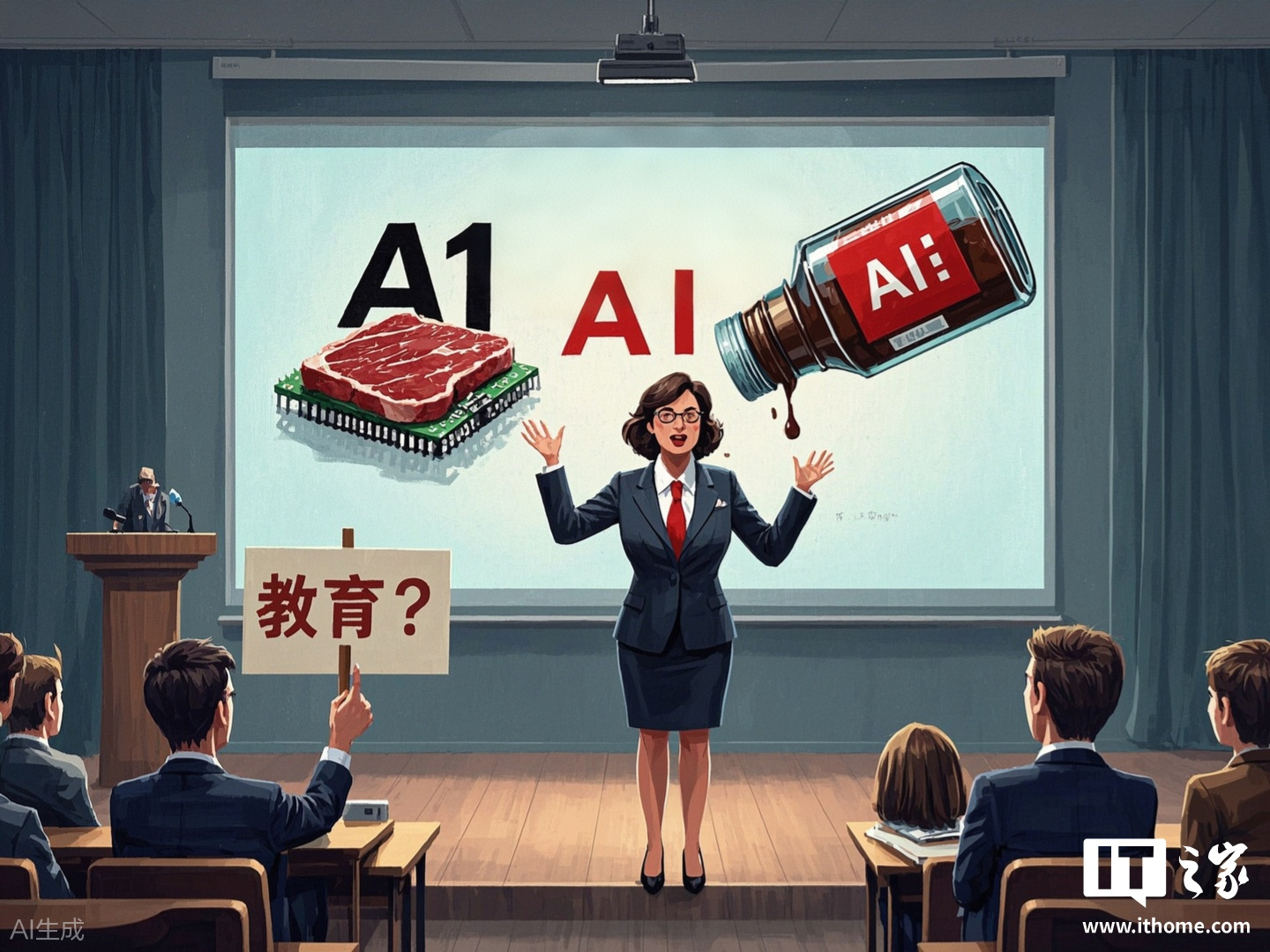 美国教育部长出席峰会闹乌龙：多次将 AI 误称为 A1