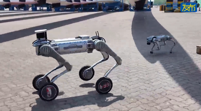 扬州海关测试应用“机器狗”,搭载全景摄像头与实时通信系统 扬州海关测试应用“机器狗”,搭载全景摄像头与实时通信系统