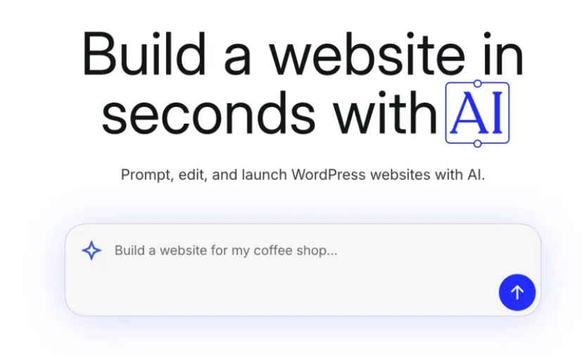 WordPress 推出免费的 AI 网站构建器，几句话就能搭建博客