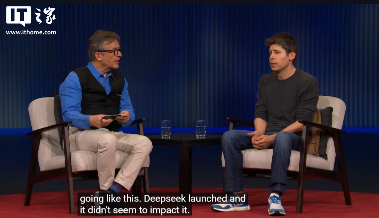 OpenAI CEO 奥尔特曼：DeepSeek 并未影响 GPT 的增长，将推更好的开源模型