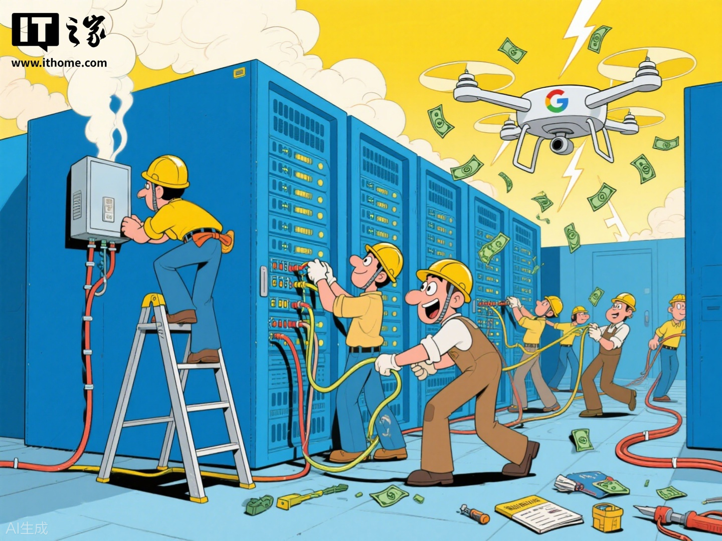 为满足数据中心大量电力需求，谷歌将资助培训数万名美国电工