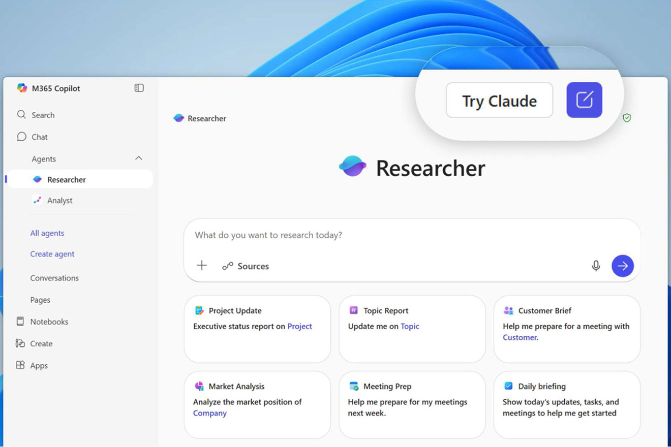 不再“独宠”OpenAI，微软宣布 Microsoft 365 Copilot 引入 Claude 模型